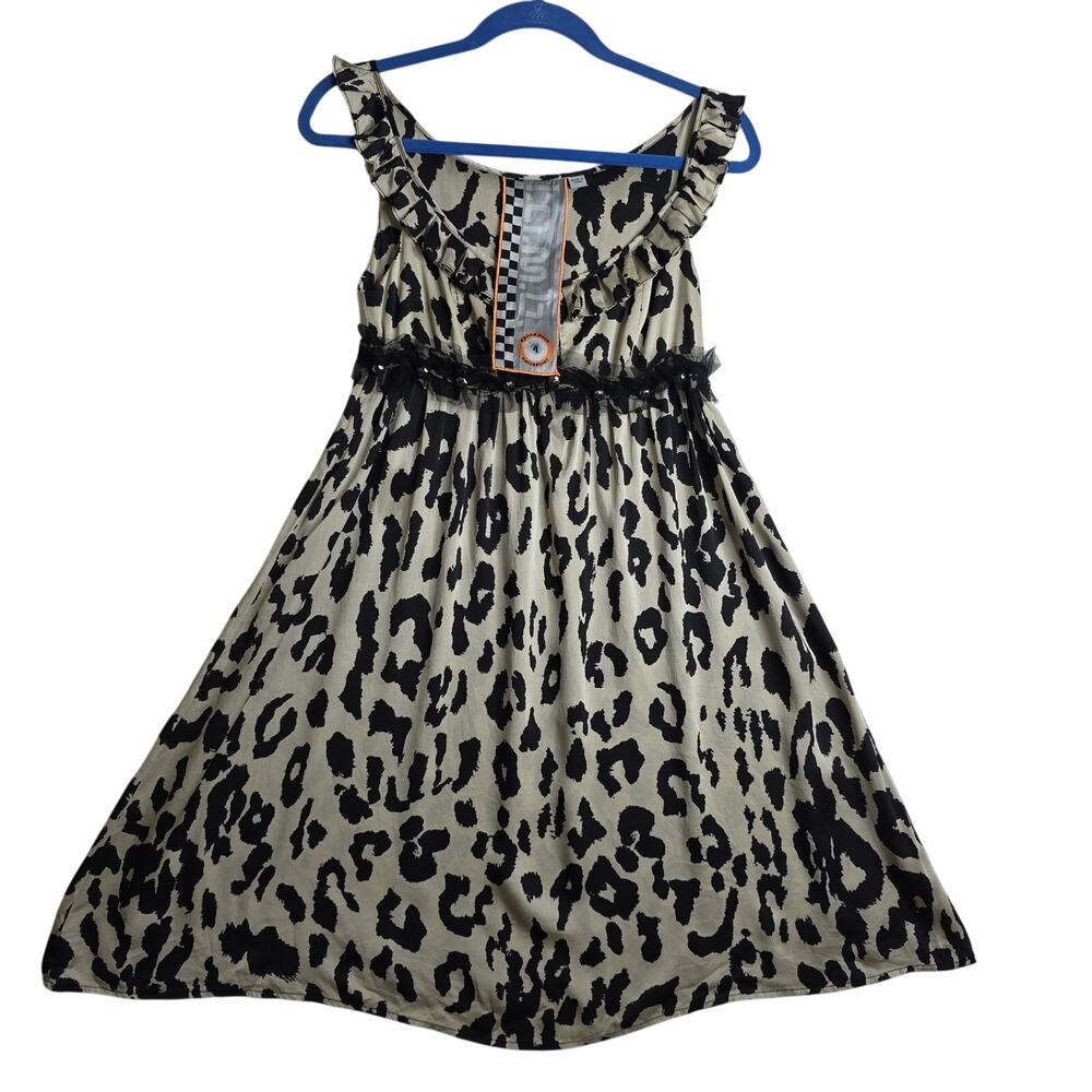 L.A.M.B Sz4 Spring 2008 Collection Silk n‎ Emblished Baby doll dress. RareFind